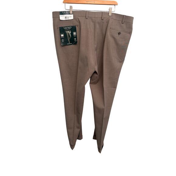 Lauren Ralph Lauren Men’s Dress Pants 42W x 30L | UltraFlex | Taupe - Picture 4 of 6